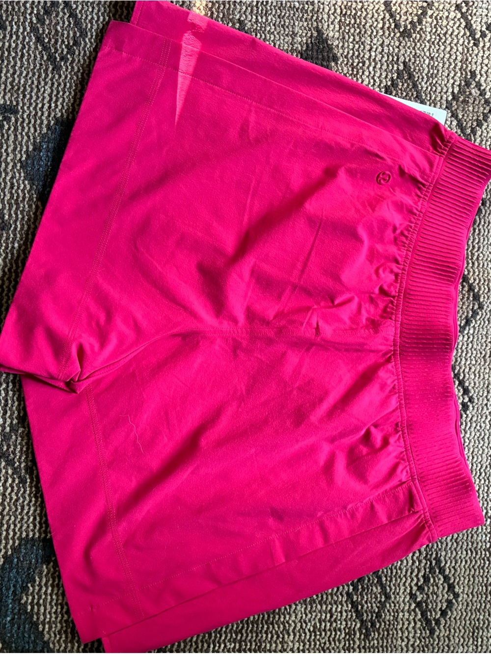 lululemon athletica Vibrant Pink Athletic Shorts with Side Slits - Picture 3 of 3